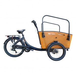 Vogue Elektrische bakfiets Superior mat zwart bruin
