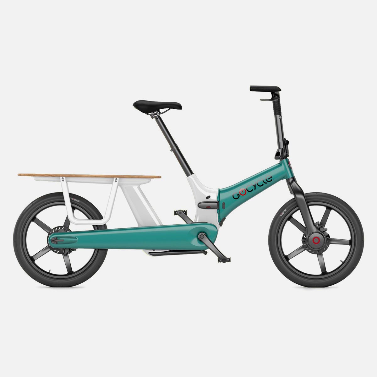 Gocycle CX+Green-White Family Cargo Elektrische vouwfiets Gocycle CX+Green-White Family Cargo Elektrische vouwfiets