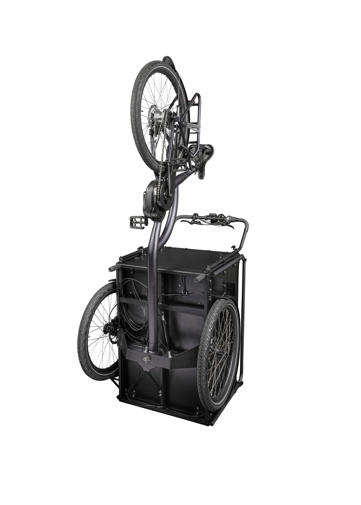 Bimas E-Cargo 3.3 elektrische bakfiets zwart middenmotor bafang zwart 2 Bimas E-Cargo 3.3 elektrische bakfiets zwart middenmotor bafang zwart 2